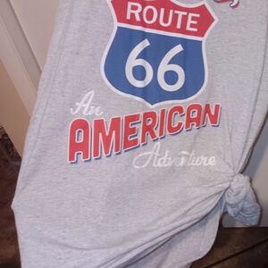Bella Canvas Gray Route 66 Tee